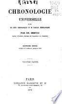 Chronologie universelle