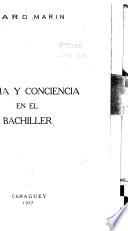 Ciencia y conciencia en el bachiller