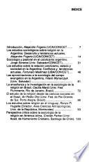 Ciencias sociales y religión en el Cono Sur