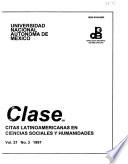 Citas latinoamericanas en sociología, economía y humanidades