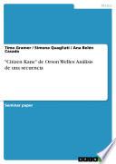 Citizen Kane de Orson Welles: Análisis de una secuencia