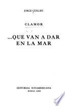 Clamor: Que van a dar en la mar