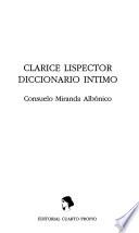 Clarice Lispector, diccionario íntimo