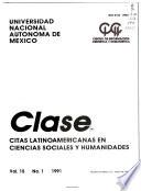 CLASE, Citas latinoamericanas en ciencias sociales y humanidades