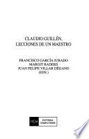 Claudio Guillén, lecciones de un maestro