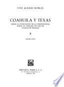 Coahuila y Texas, desde la consumación de la independencia hasta el tratado de paz de Guadalupe Hidalgo