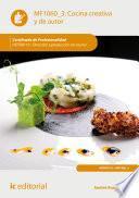 Cocina creativa y de autor. HOTR0110