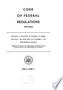 Code of Federal Regulations