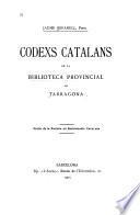 Codexs catalans de la Biblioteca provincial de Tarragona