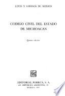 Código civil del Estado de Michoacán