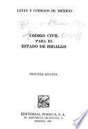 Código civil para el Estado de Hidalgo