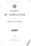 Código de agricultura de la República del Salvador