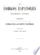 Codigo de las siete partidas ...
