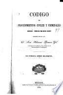Codigo de procedimientos civiles y criminales de Mexico