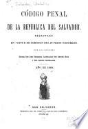 Código penal de la república del Salvador