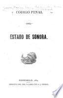Codigo penal del estado de Sonora
