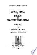 Código penal y Código de procedimiento penal