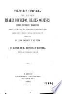 Colección completa de leyes reales decretos, reales órdenes