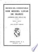 Colección de crónicas españolas: Hechos del condestable don Miguel Lúcas de Iranzo
