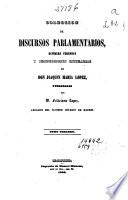 Colección de discursos parlamentarios, defensas forenses y producciones literarias