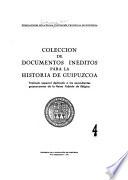Colección de documentos inéditos para la histora de Guipúzcoa