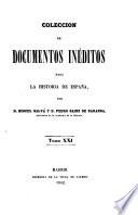 Colección de documentos inéditos para la historia de España [ed.] por M. Fernandez Navarrete [and others].