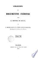 Colección de documentos inéditos para la historia de España