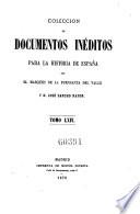 Coleccion de documentos ineditos para la historia de Espana