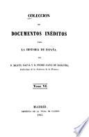Colección de documentos inéditos para la historia de España ...