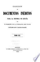 Colección de documentos inéditos para la historia de España