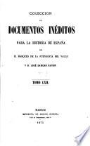 Colección de documentos inéditos para la historia de España