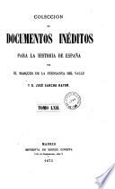 Coleccion de documentos ineditos para la historia de Espana