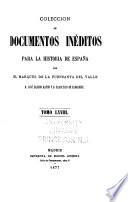 Colección de documentos inéditos para la historia de España