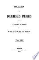 Colección de documentos inéditos para la historia de España