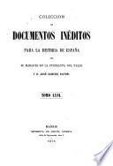 Colección de documentos inéditos para la historia de España