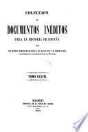 Coleccion de documentos ineditos para la historia de Espana