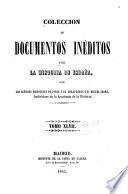 Colección de documentos inéditos para la historia de España