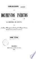 Colección de documentos inéditos para la historia de España