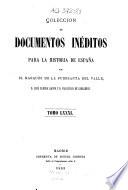 Colección de documentos inéditos para la historia de España tomo 81