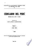 Colección de documentos inéditos para la historia del Perú