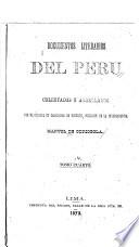 Coleccion de documentos literarios del Peru: Serie de noticias curiocícimas correspondientes á la América del Sud; en especialidad del Perú