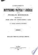 Colección de las instituciones políticas y jurídicas de los pueblos modernos