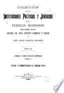 Colección de las instituciones políticas y jurídicas de los pueblos modernos