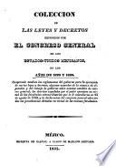 Colección de las leyes y decretos expedidos por el Congreso General de los Estados-Unidos Mejicanos, en los años de 1829 y 1830