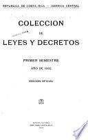 Colección de leyes, decretos, acuerdos y resoluciones