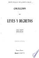 Colección de leyes, decretos, acuerdos y resoluciones