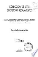 Colección de leyes, decretos, acuerdos y resoluciones