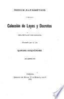 Colección de leyes, decretos y circulares del estado libre y soberano de Oaxaca