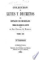 Colección de leyes y decretos del estado de Morelos