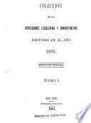 Coleccion de leyes y decretos
